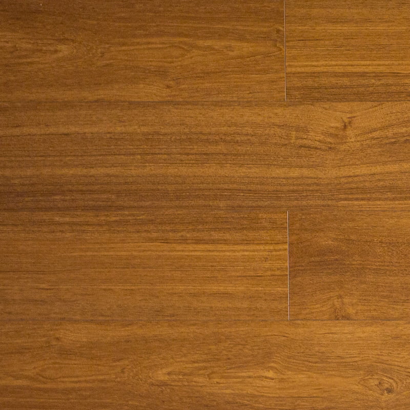 Többrétegű teak meleg sárga kézi - kapart Click Engineered fa padló (1220 × 196 × 15 mm)