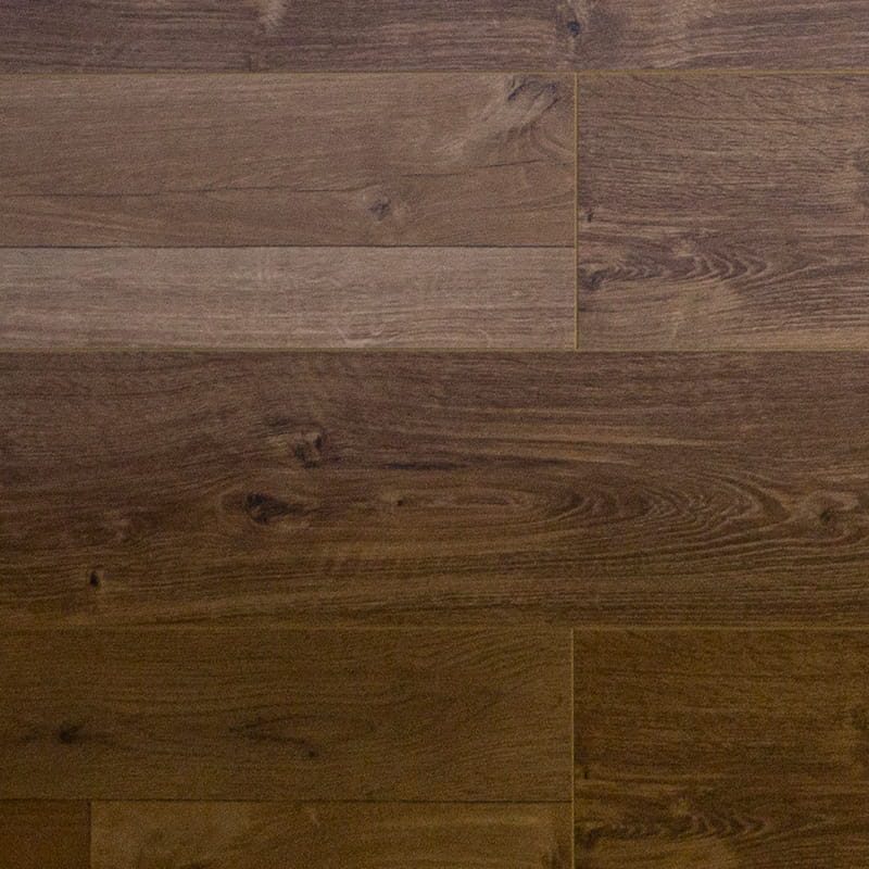12 mm-es prémium laminált dió színű sima felületű, kattintásos padló